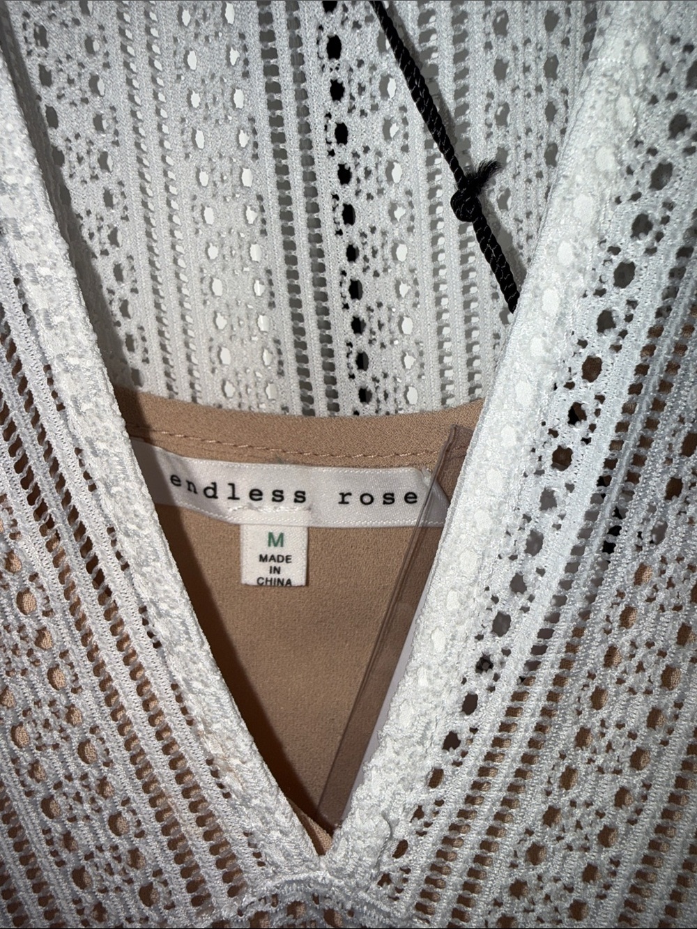 Endless Rose White Lace V-Neck Tiered Dress - Picture 5 of 6
